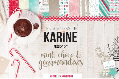 [RueDuScrap]News Les ateliers de Karine et L'encre et l'image MINT CHOCO